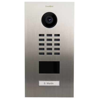 Wideodomofon IP DoorBird D2101V PoE WiFi (montaż podtynkowy, sterowanie elektrozaczepem, 2 wejścia)