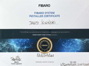 FIBARO Certyfikat
