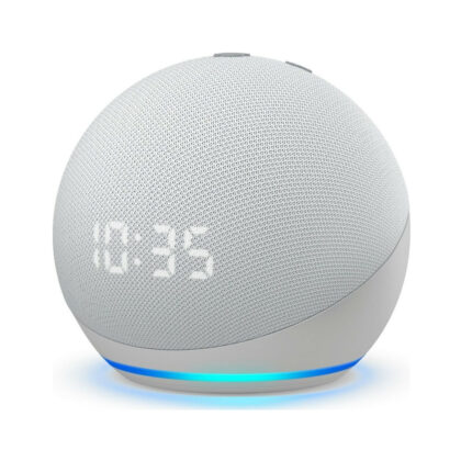 Amazon Echo Dot 4 z zegarem Biały