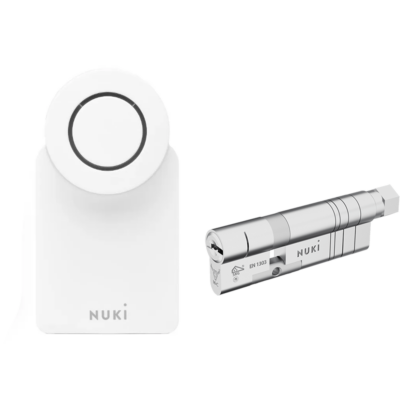 Zestaw pod HomeKit - inteligentny zamek NUKI Smart Lock 3.0 (biały) z wkładką
