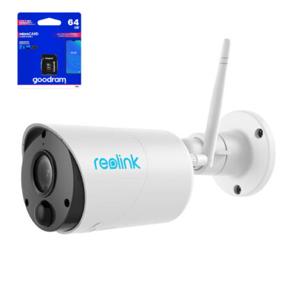 Kamera bezprzewodowa Reolink Argus ECO-V2 WiFi 3MP + Karta pamięci 64 GB